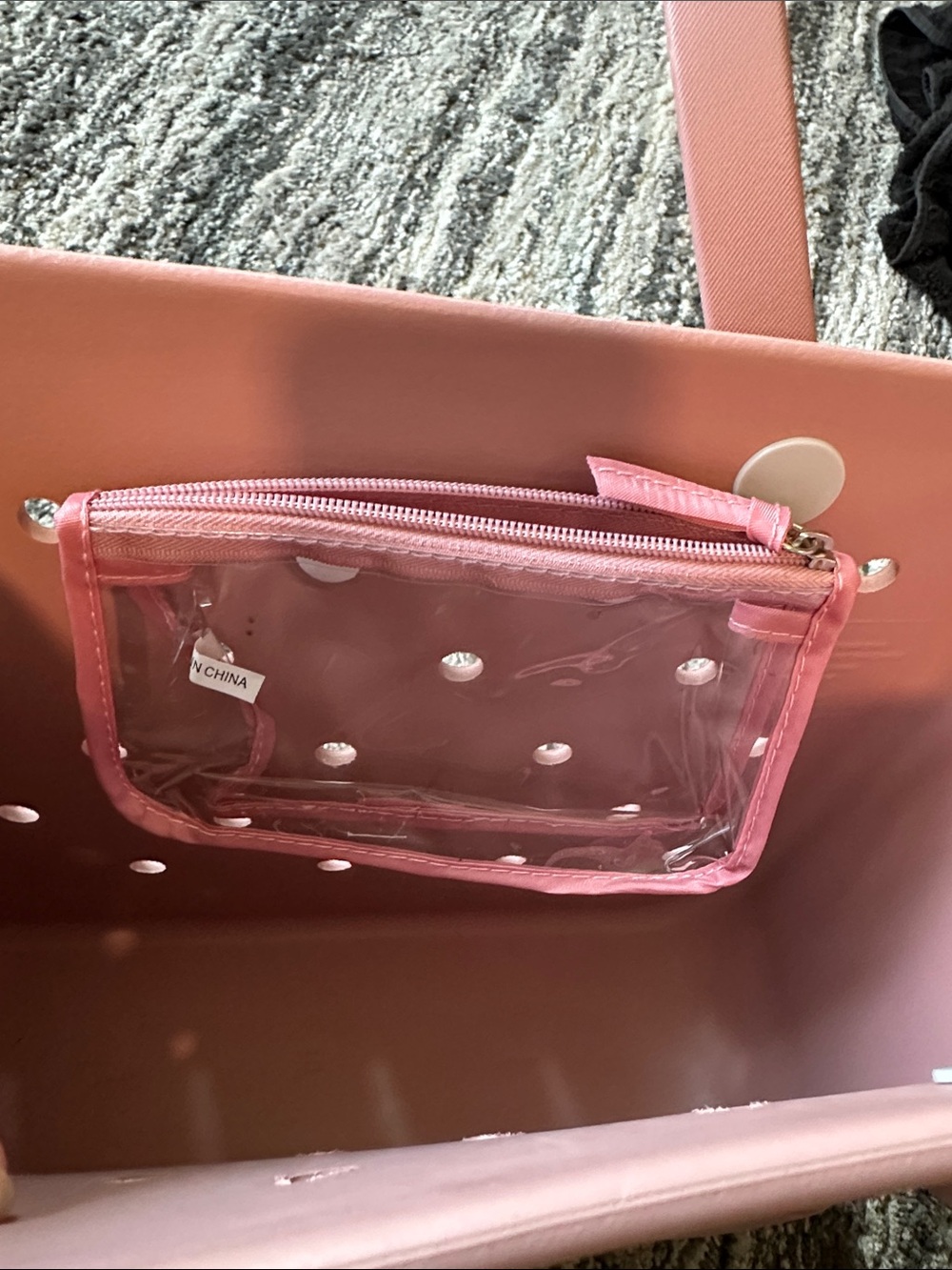 Bogg Pink/Mauve Perforated Tote Bag - Picture 4 of 9